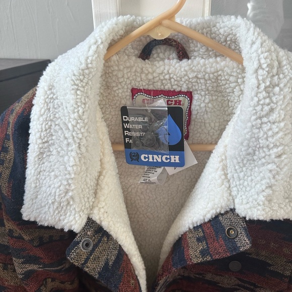 Cinch® Men's Multicolored Aztec Printed Trucker Jacket MWJ1511006 Size XL - Picture 6 of 7